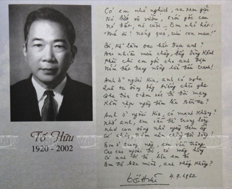 Tố Hữu được gọi là Nhà thơ của dân tộc Việt Nam