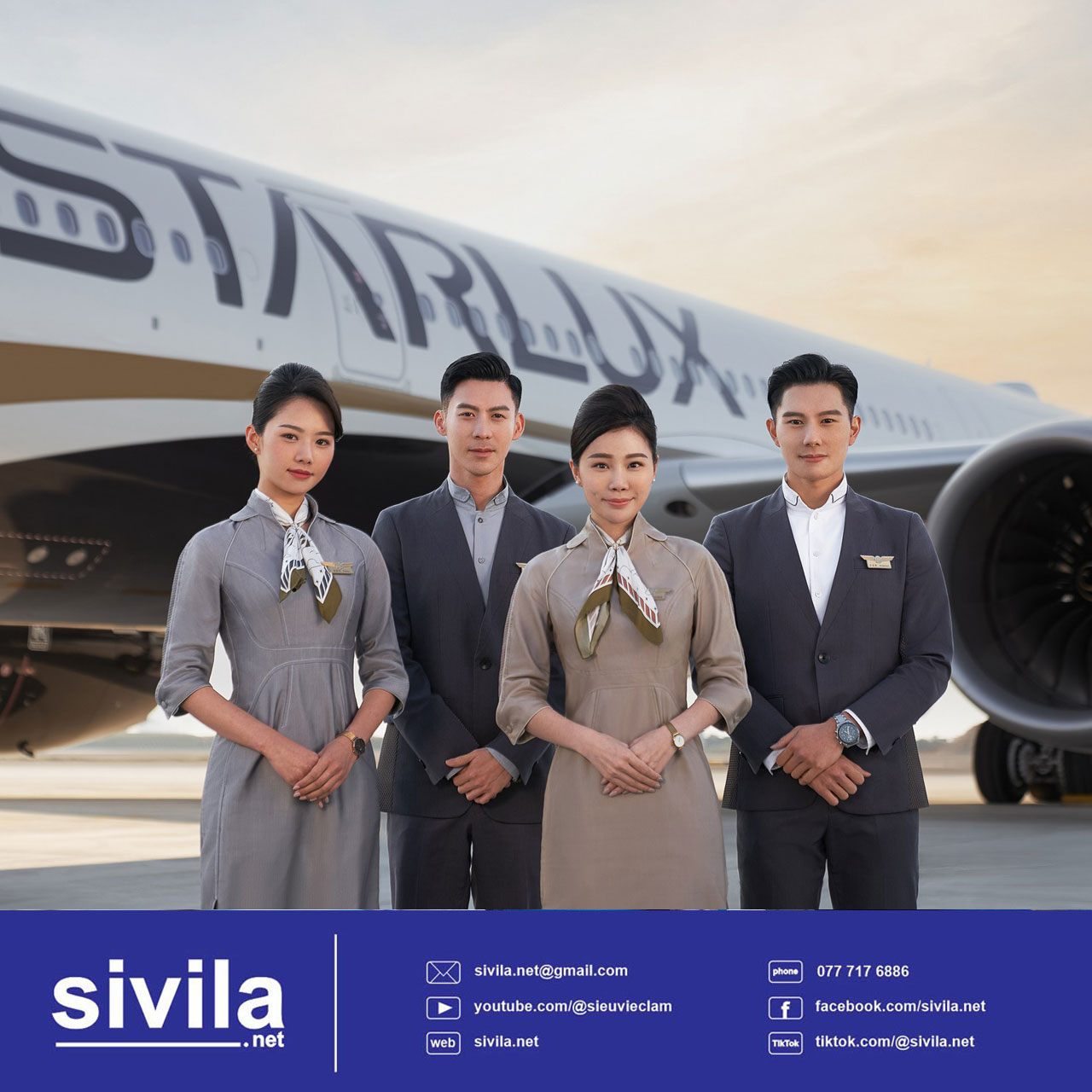 Thủ tục uyển sinh và đào tạo tiếp viên hàng không Đài Loan Starlux Airlines