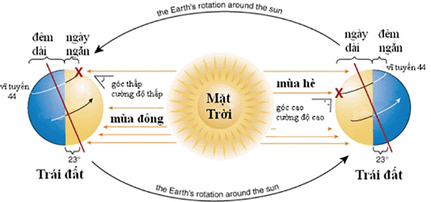 Sự khác biệt giữa hai bán cầu