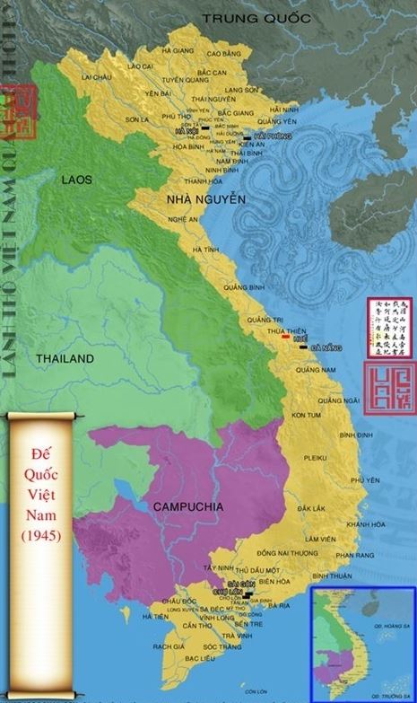 Bản đồ lãnh thổ Việt Nam qua các thời kỳ