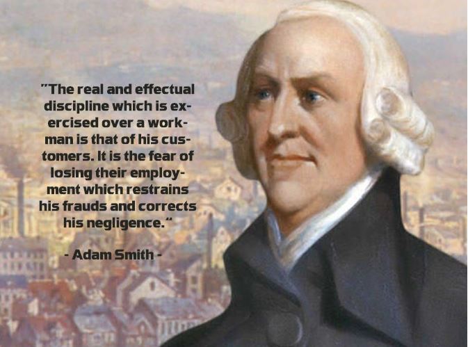 Adam Smith còn để lại cho đời nhiều câu nói bất hủ có tầm ảnh hưởng sâu rộng trong xã hội