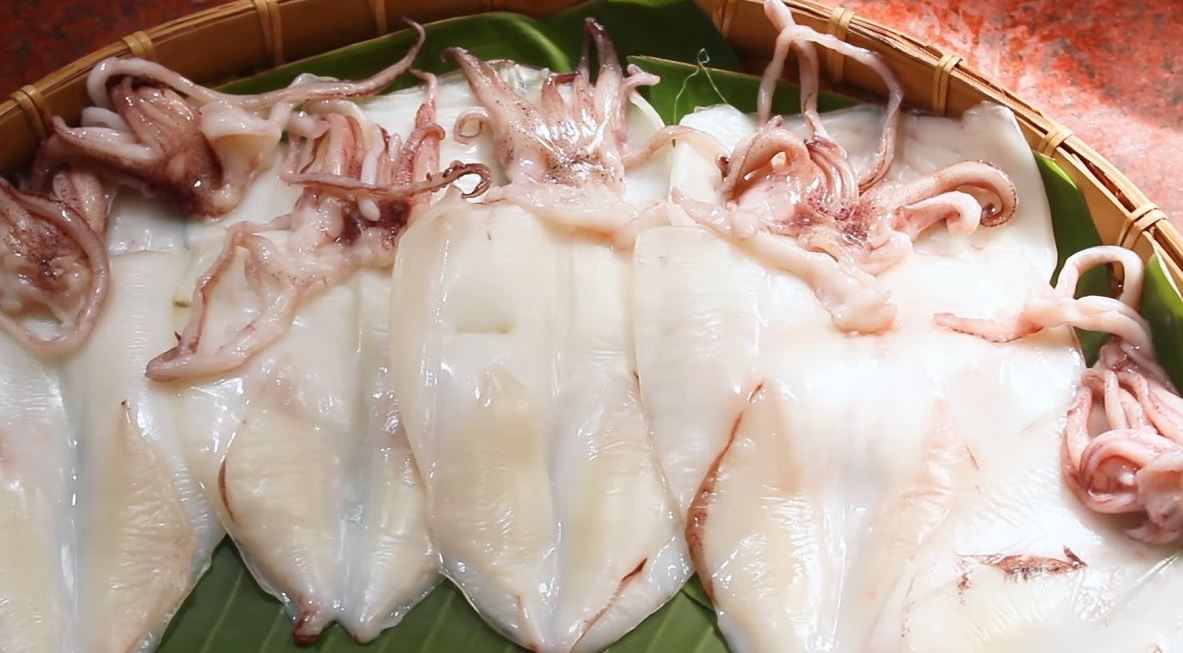 Mực một nắng tại Thành phố biển Nha Trang