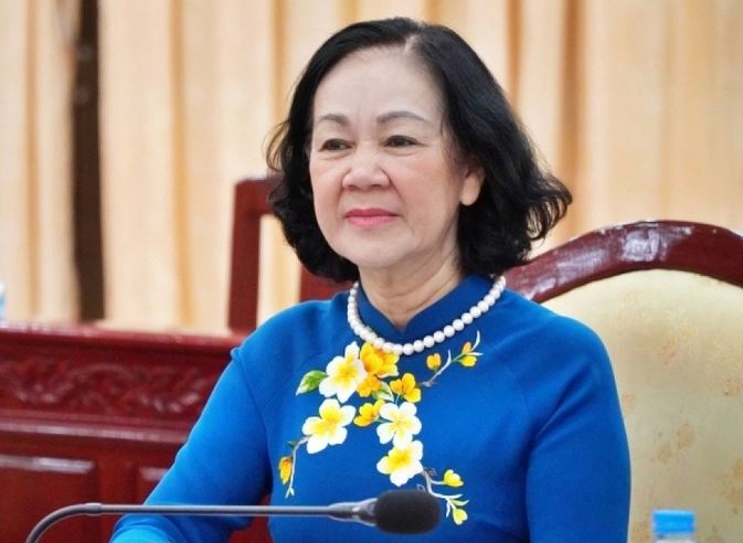 Bà Trương Thị Mai đã tái đắc cử Trung ương và được bầu vào Bộ Chính trị tại đại hội đảng 13