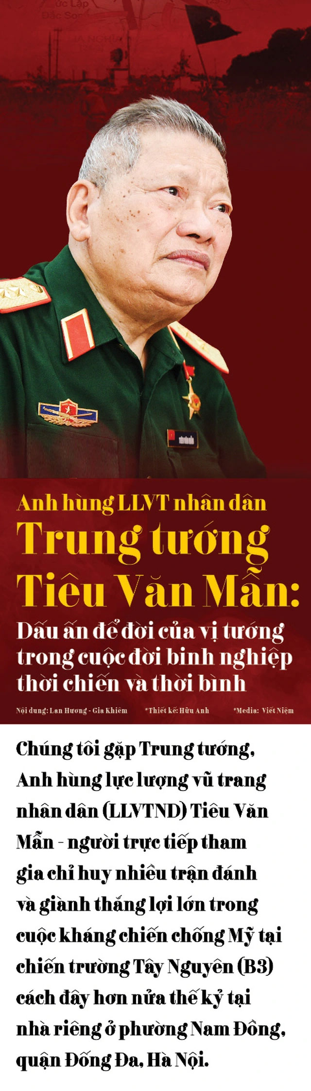 Tiêu Văn Mẫn là sĩ quan cấp cao của Quân đội nhân dân Việt Nam mang quân hàm Trung tướng