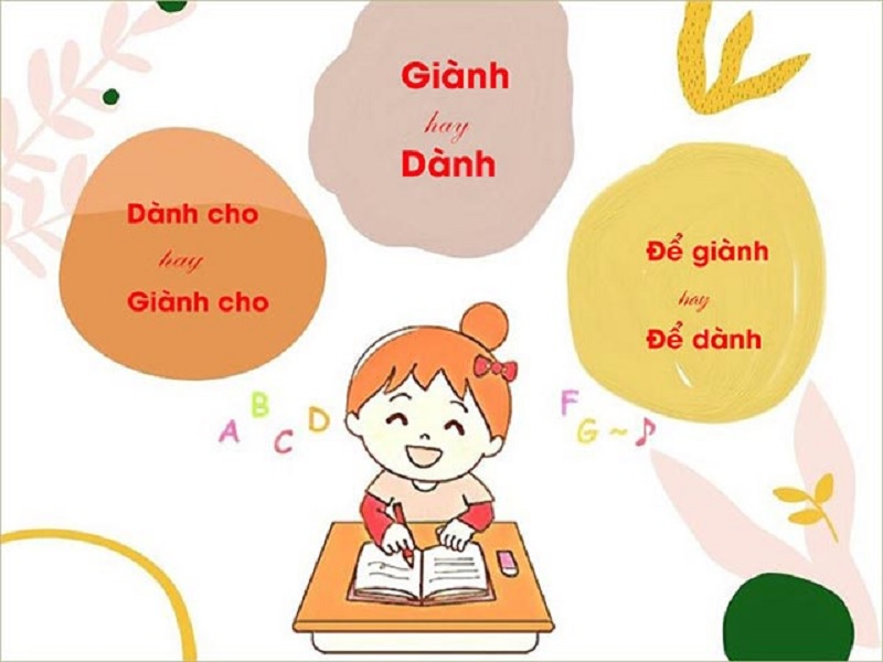 Các trường hợp thông dụng khi dùng Dành và Giành