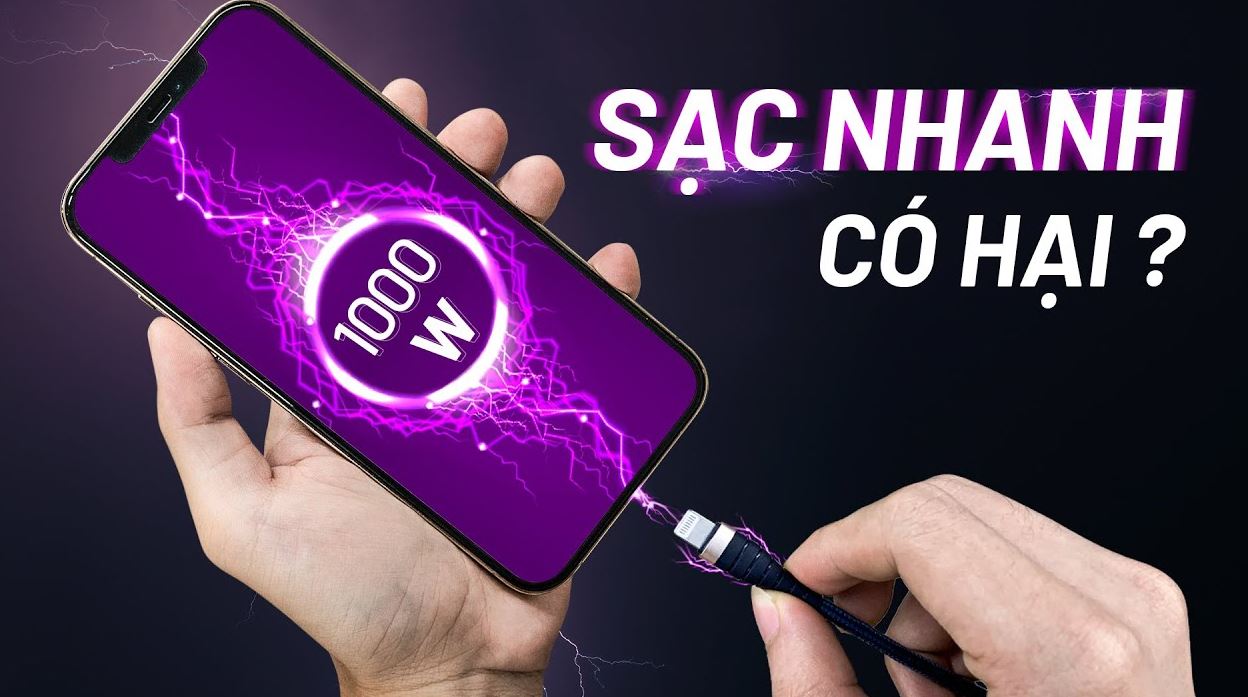 Sạc nhanh có hỏng pin điện thoại