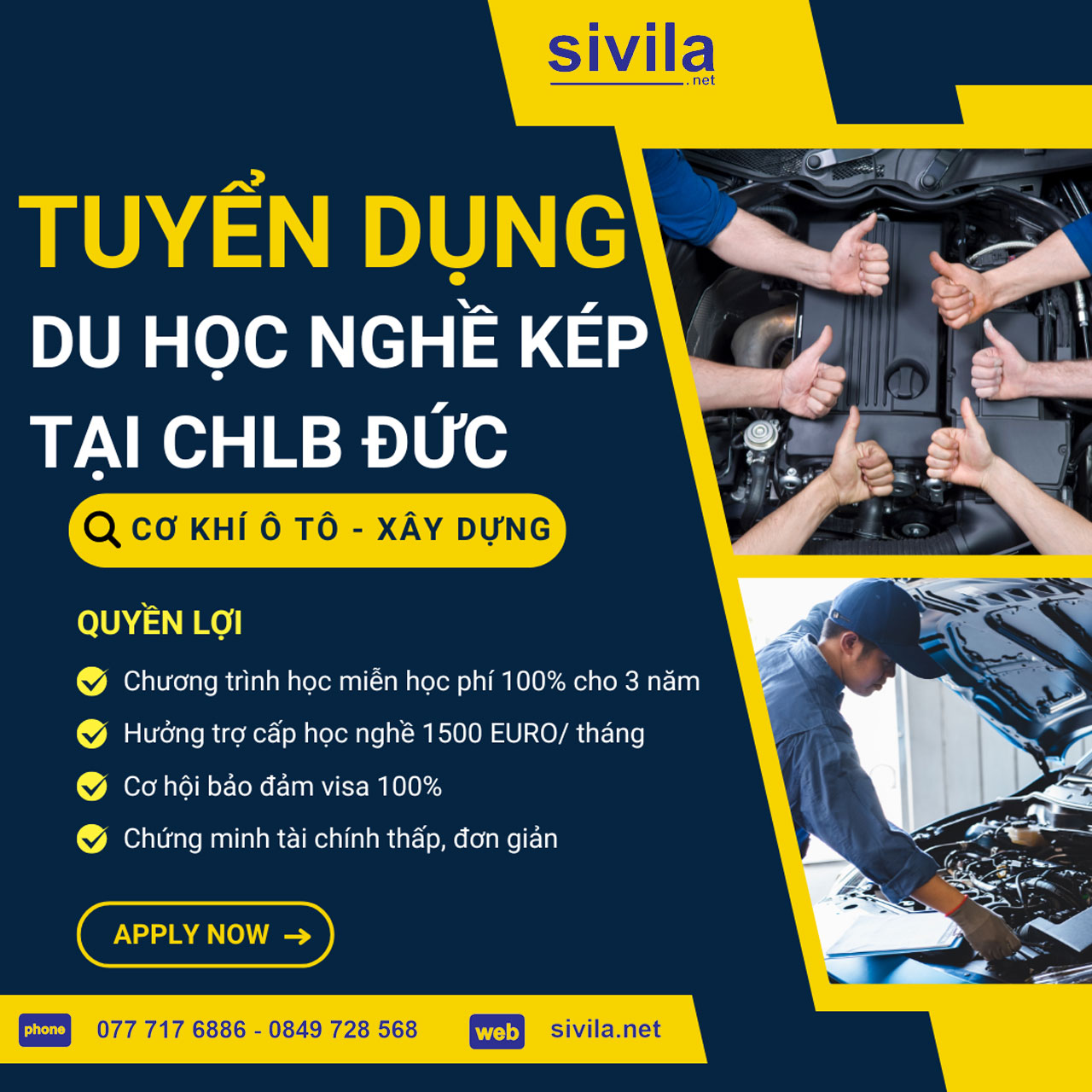 Tuyển dụng và đào tạo nghề cho ngành cơ khí ô tô và xây dựng tại Cộng Hòa Liên Bang Đức