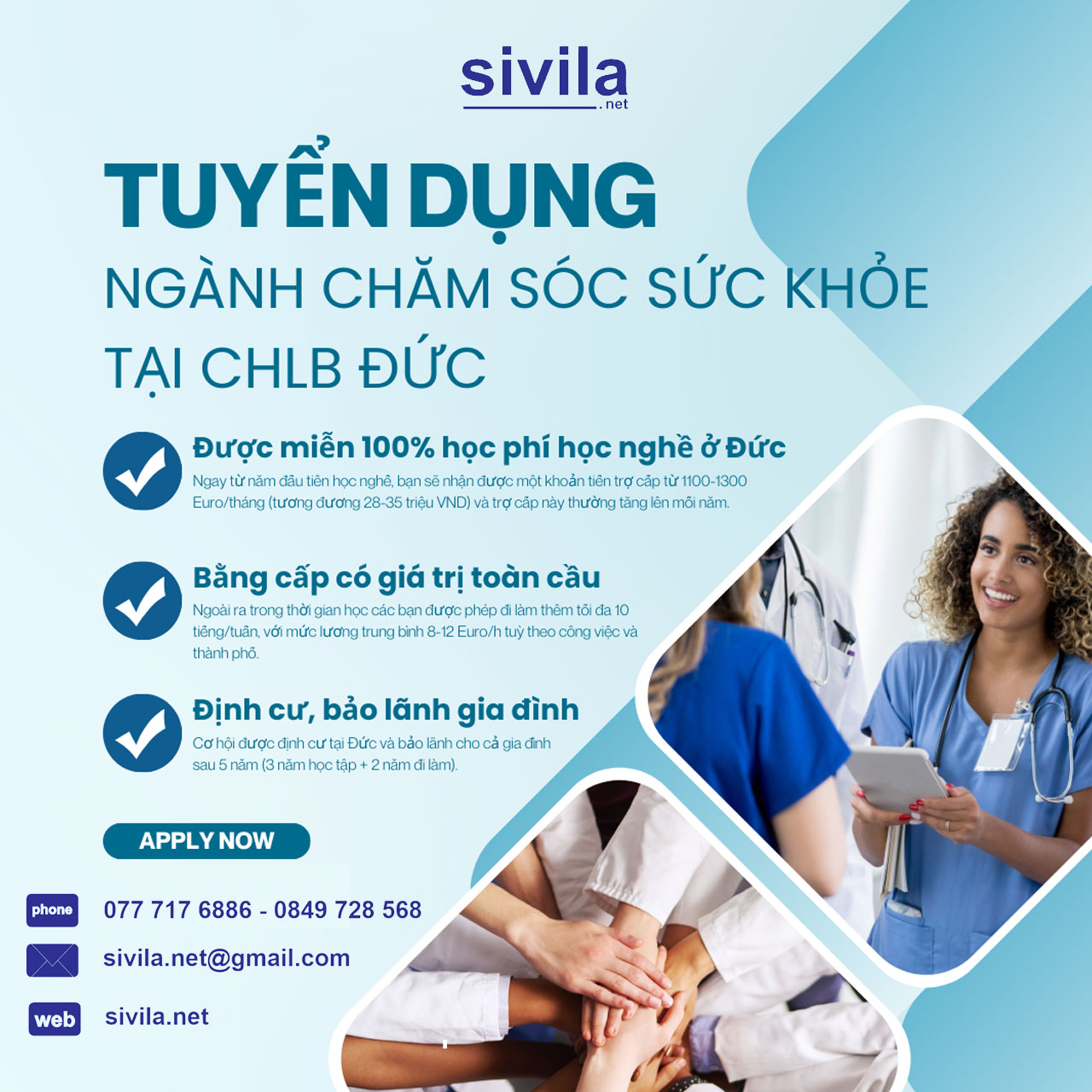 Tuyển dụng và đào tạo nghề cho ngành chăm sóc sức khỏe tại Cộng Hòa Liên Bang Đức