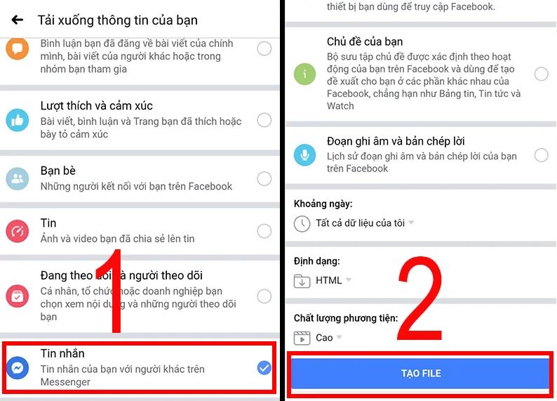 Cách xem lại tin nhắn Messenger đã bị thu hồi trên điện thoại iOS