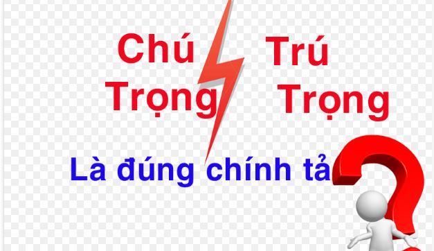 Chú trọng là từ đúng, trú trọng là sai chính tả